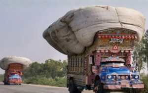 سرگودھا میں بھوسے سے لدا ٹرک الٹ گیا، 4 افراد جاں بحق، 8 زخمی