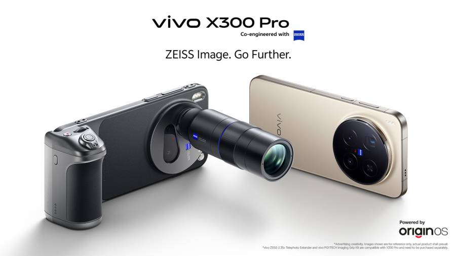 ویوو نے 200 میگا پکسل‎ ZEISS APO ‎ٹیلی فوٹو کیمرہ اور ‏Dimensity‏ ‏‏9500 کے ساتھ‎ X300 Pro ‎متعارف کرا دیا