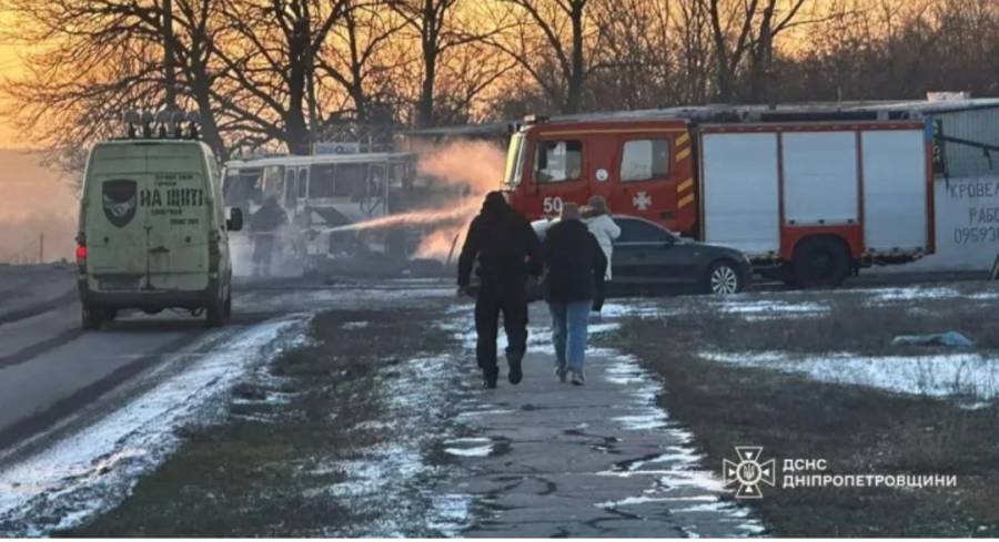 روس کا یوکرین میں بس پر ڈرون حملہ، 12 افراد ہلاک