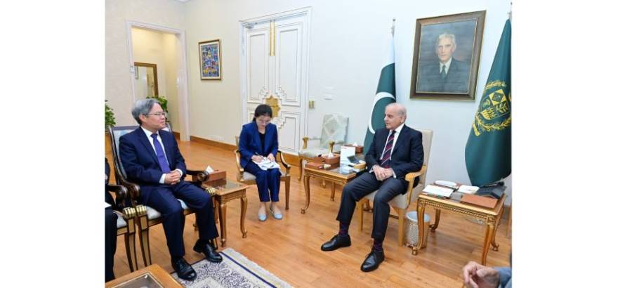 وزیراعظم شہباز شریف سے پاکستان میں تعینات چینی سفیر جیانگ زیڈونگ کی ملاقات