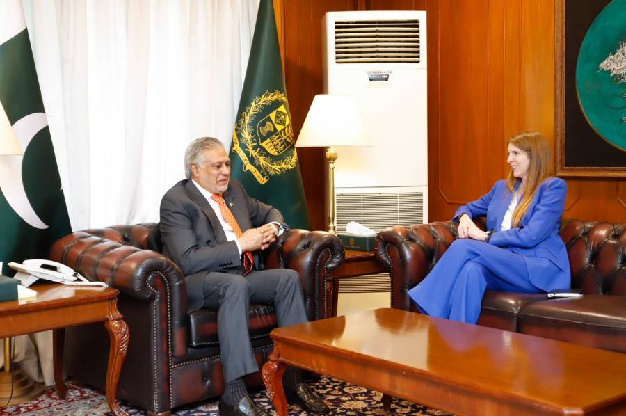 وزیر خارجہ اسحاق ڈار سے برطانوی ہائی کمشنر کی ملاقات، خطے میں امن و سلامتی کے لیے کشیدگی میں فوری کمی کی ضرورت پر زور دیا