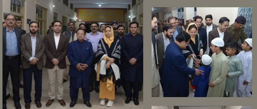 کمشنر لاہور مریم خان کا دارالشفقت (یتیم خانہ) انجمن حمایت اسلام کا دورہ