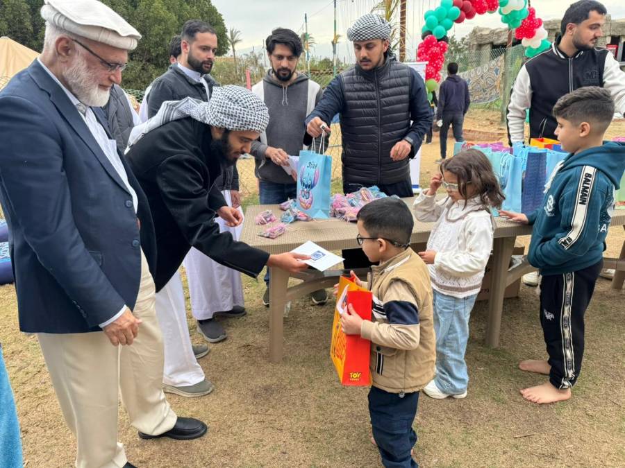 قاہرہ میں الخدمت کی عید سرگرمیاں جاری، فلسطینی مہاجرین اور یتیم بچوں کے لیے عید میلے کا انعقاد