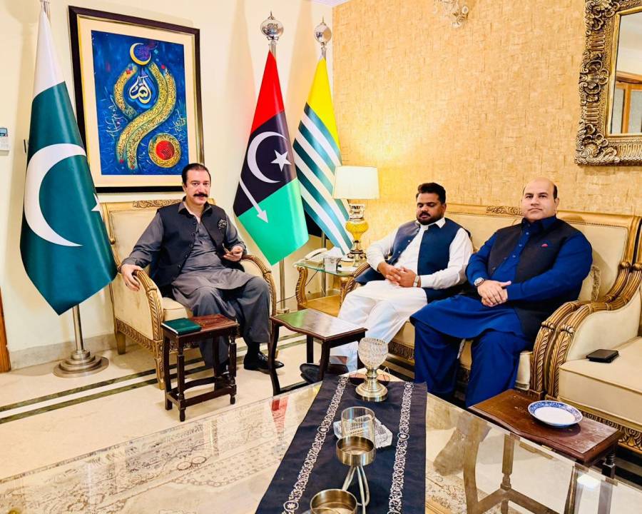 وزیراعظم آزاد جموں و کشمیر سے چیئرمین پاک میڈیا فورم سعودی عرب کی ملاقات