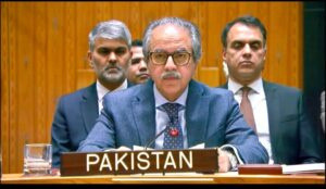 آبنائے ہرمز کھولنا ضروری لیکن سفارتی کوششوں کو وقت دینا چاہیے، پاکستانی مندوب